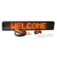 Affordable LED NS-1000UA2 Amber Programmable Message Sign, 6 x 38